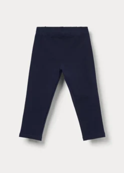 Leggings in jersey di cotone stretch bimba