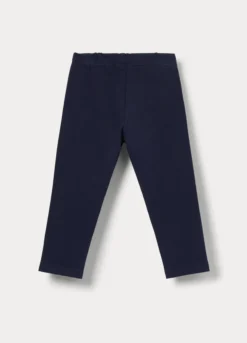 Leggings in jersey di cotone stretch bimba