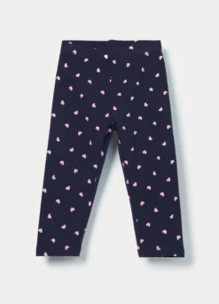 Leggings in jersey di cotone stretch bimba