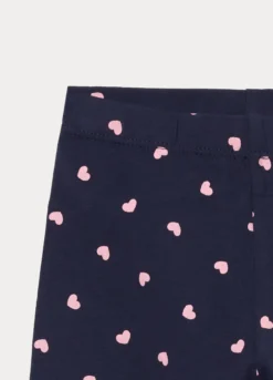 Leggings in jersey di cotone stretch bimba