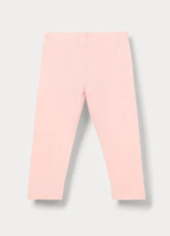 Leggings in jersey di cotone stretch bimba