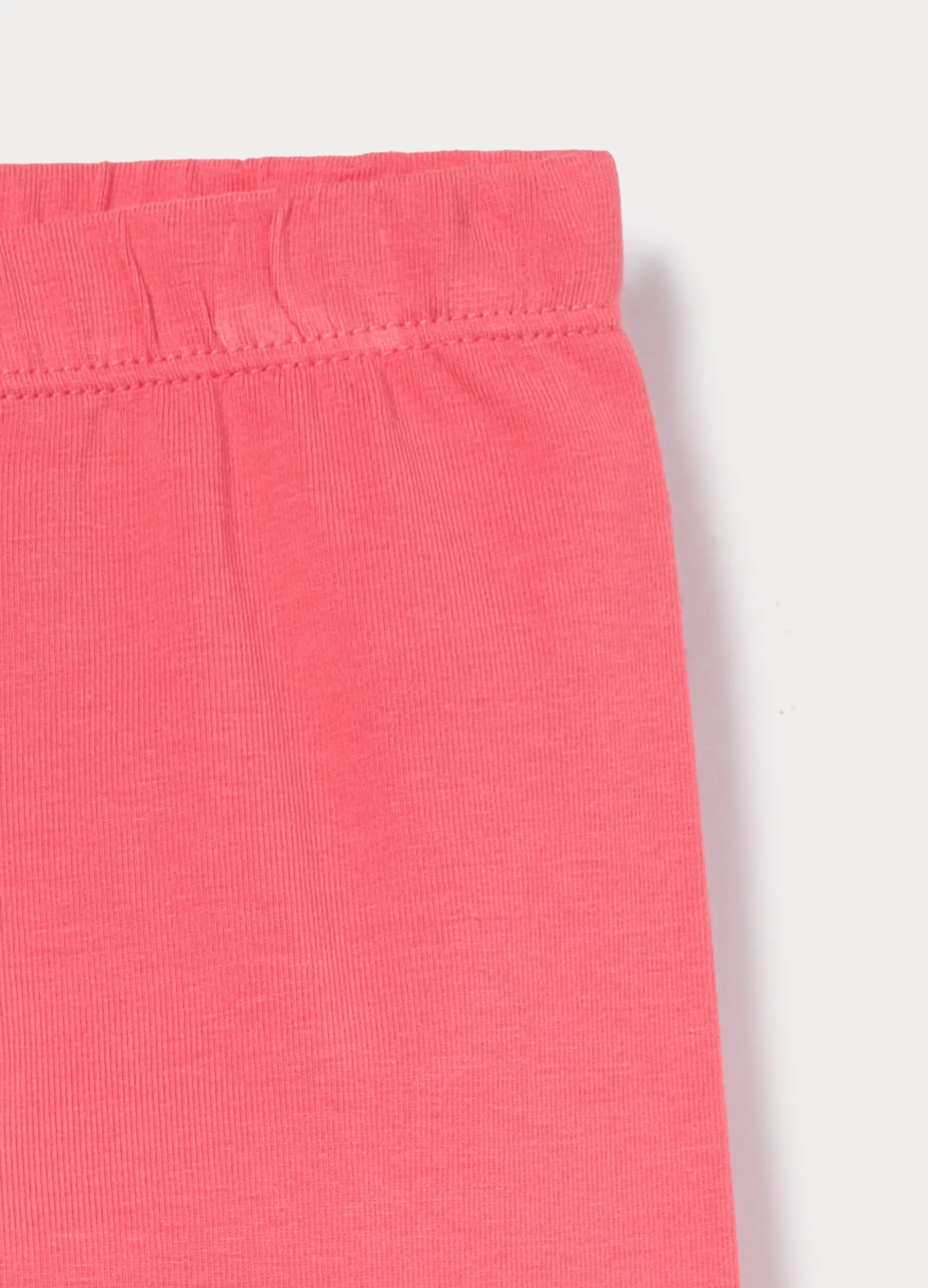 Leggings in jersey di cotone stretch bimba