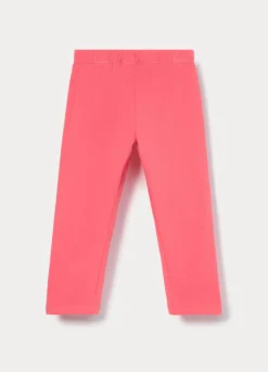 Leggings in jersey di cotone stretch bimba