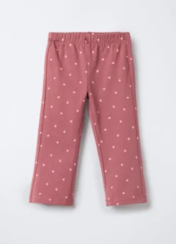 Leggings in jersey di cotone stretch Flare Fit bimba