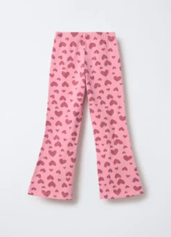 Leggings in jersey di cotone stretch Flare Fit bambina