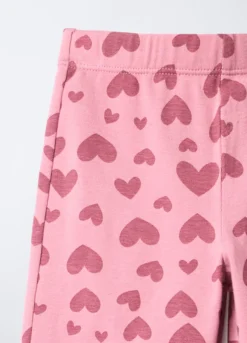 Leggings in jersey di cotone stretch Flare Fit bambina