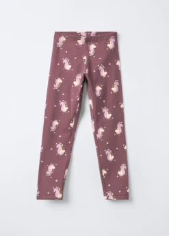 Leggings in jersey di cotone stretch Fit Slim bambina