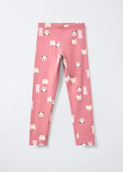 Leggings in jersey di cotone stretch Fit Slim bambina