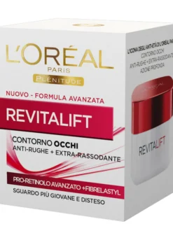 L'Oréal Paris Contorno Occhi Revitalift, Azione Anti-Rughe con Pro-Retinolo Avanzato, 15 ml.