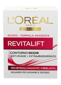 L'Oréal Paris Contorno Occhi Revitalift, Azione Anti-Rughe con Pro-Retinolo Avanzato, 15 ml.