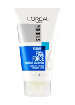 L'Oréal Paris Gel per Capelli Studio Line Fix&Force, Fissaggio Forte, 150ml.