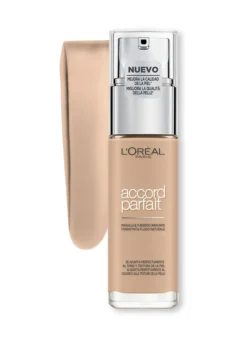 L'Oréal Paris MakeUp FondotintaAccord Parfait, Effetto Naturale, Arricchito con Acido Ialuronico, 2.N Vanille/Vanilla, 30 ml.