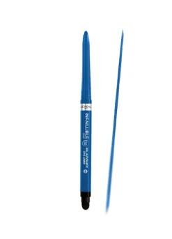 L'Oréal Paris Matita Automatica in Gel Infaillible 36H Grip Liner, Tratto Sfumabile a Lunga Tenuta, Waterproof, Formula in Gel, Tonalità: 06 Electric Blue.
