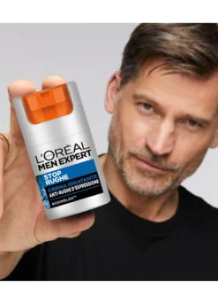 L'Oréal Paris Men Expert Stop Rughe, Crema Idratante Anti-Rughe d'Espressione, Con Boswelox, 50 ml.