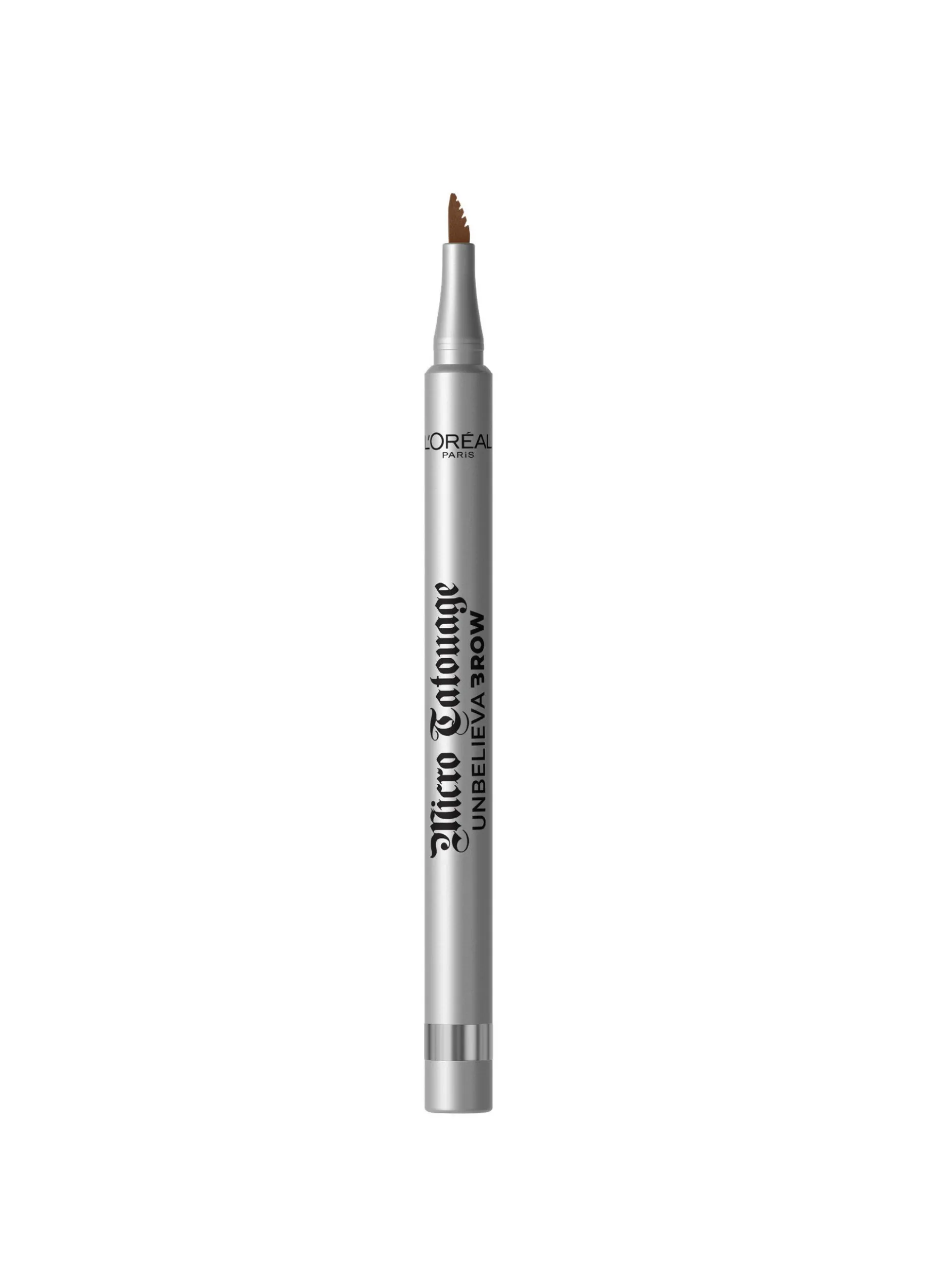 L'Oréal Paris Unbelievabrow Micro Tatouage, Pennarello per Sopracciglia, Effetto microblading, Brunette (105).