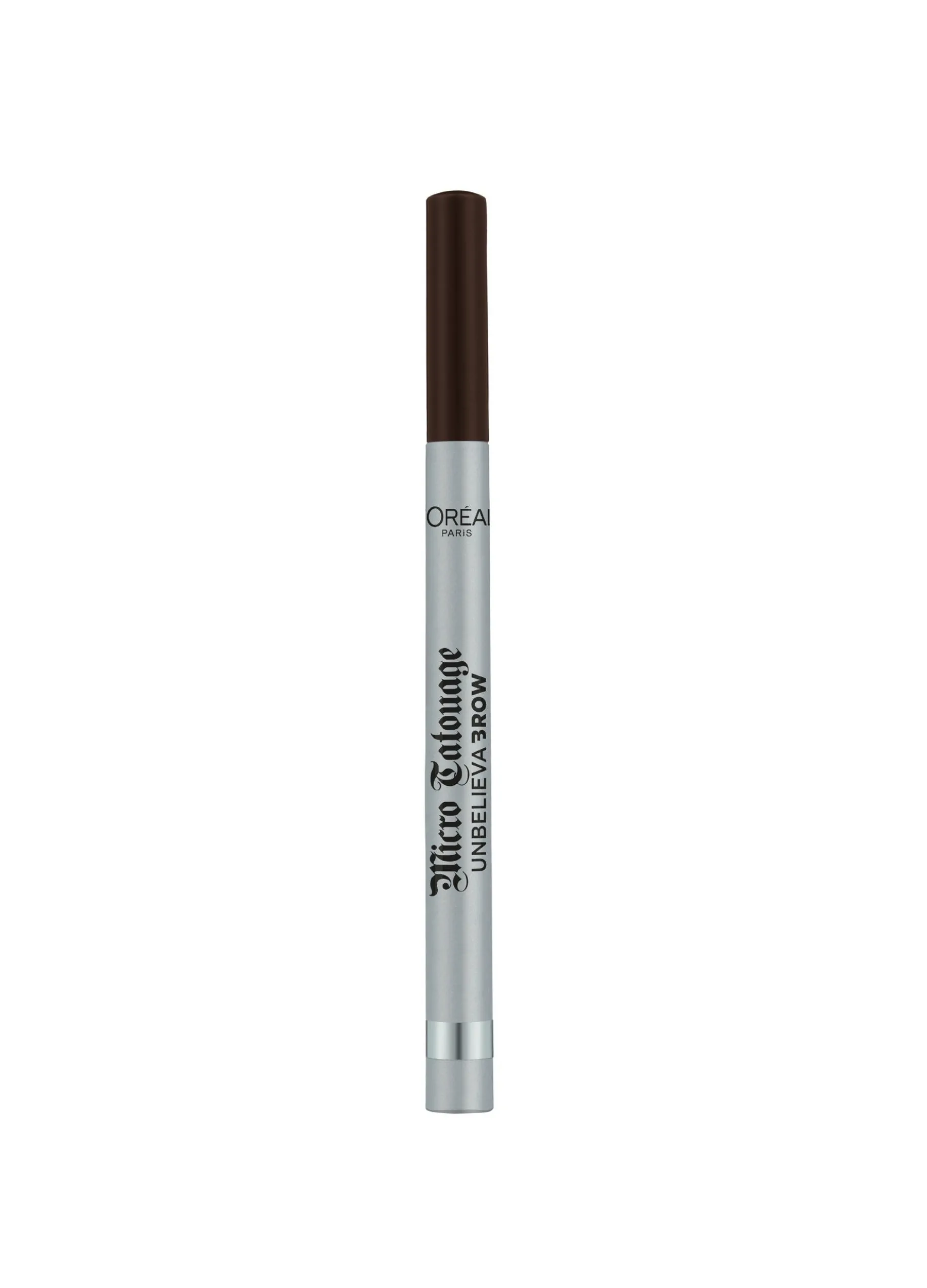 L'Oréal Paris Unbelievabrow Micro Tatouage, Pennarello per Sopracciglia, Effetto microblading, Ebony (109).