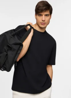 Maglia a maniche corte in felpa di cotone uomo