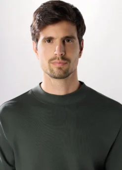 Maglia a maniche lunghe in interlock di cotone