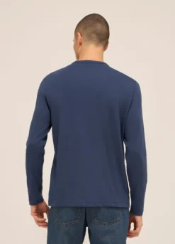 Maglia a maniche lunghe in puro cotone uomo