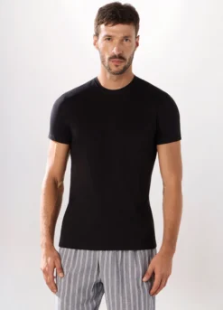 Maglietta intima girocollo in puro cotone uomo
