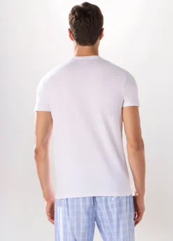 Maglietta intima girocollo in puro cotone uomo