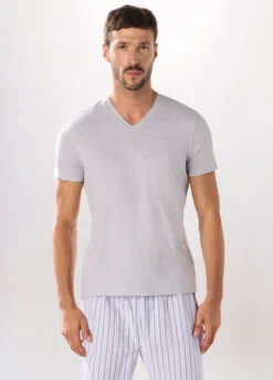Maglietta intima scollo a V in misto cotone uomo