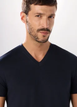 Maglietta intima scollo a V in cotone uomo