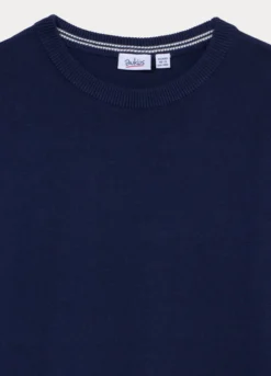 Maglione tricot girocollo in puro cotone ragazzo