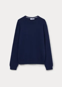 Maglione tricot girocollo in puro cotone ragazzo