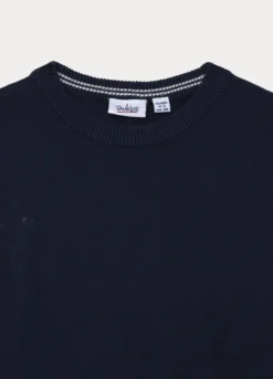 Maglione girocollo tricot in puro cotone bambino