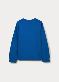 Maglione girocollo tricot in puro cotone bambino