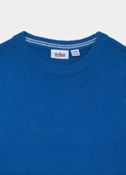 Maglione girocollo tricot in puro cotone bambino