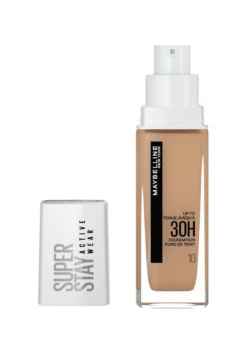 Maybelline New York Fondotinta Liquido SuperStay 30H Active Wear, Alta coprenza e lunghissima tenuta senza effetto maschera, Ivory (10), 30 ml.