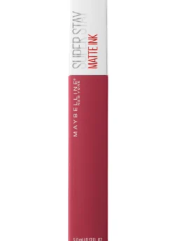 Maybelline New York Tinta Labbra SuperStay Matte Ink, Rossetto Matte Liquido a Lunga Tenuta, Ruler (80), 5 ml.