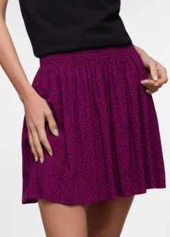 Mini gonna in pura viscosa donna