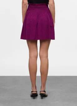 Mini gonna in pura viscosa donna