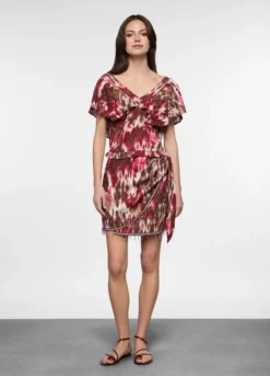 Minigonna misto lino donna