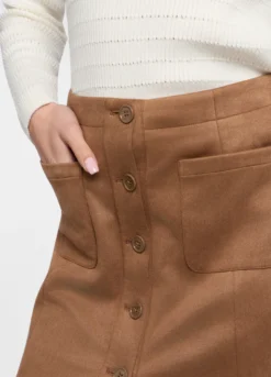 Minigonna scamosciato donna