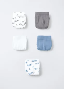 Pack 5 boxer in jersey di cotone stretch bambino