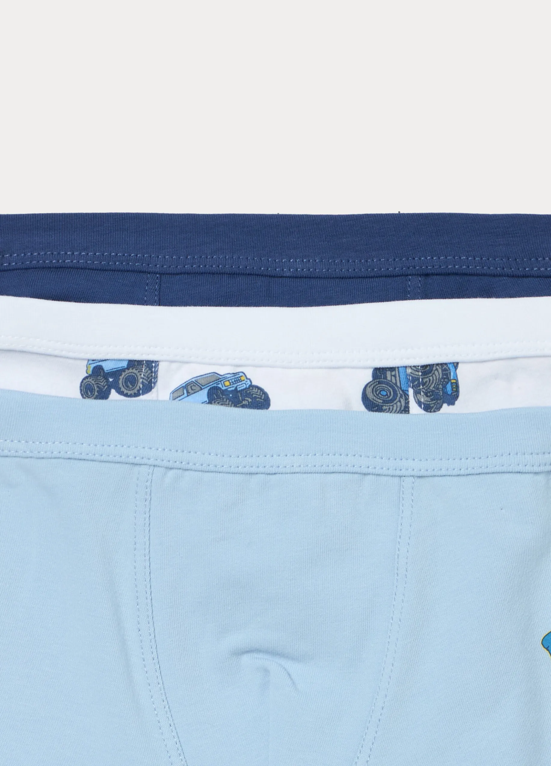 Pack 3 boxer in jersey di cotone stretch ragazzo