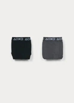 Pack 2 boxer in jersey di cotone stretch ragazzo