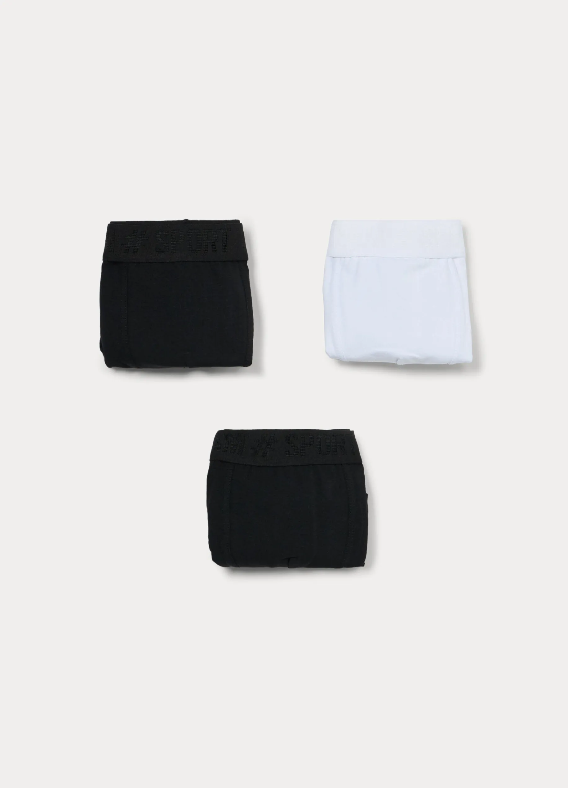 Pack 3 boxer in jersey di cotone stretch ragazzo
