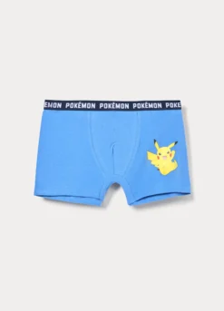 Pack 3 boxer Pokémon in jersey di cotone stretch bambino