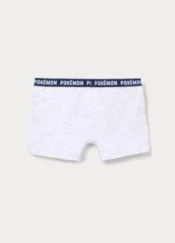 Pack 3 boxer Pokémon in jersey di cotone stretch bambino