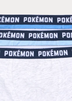 Pack 3 boxer Pokémon in jersey di cotone stretch bambino