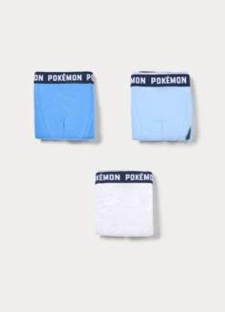 Pack 3 boxer Pokémon in jersey di cotone stretch bambino