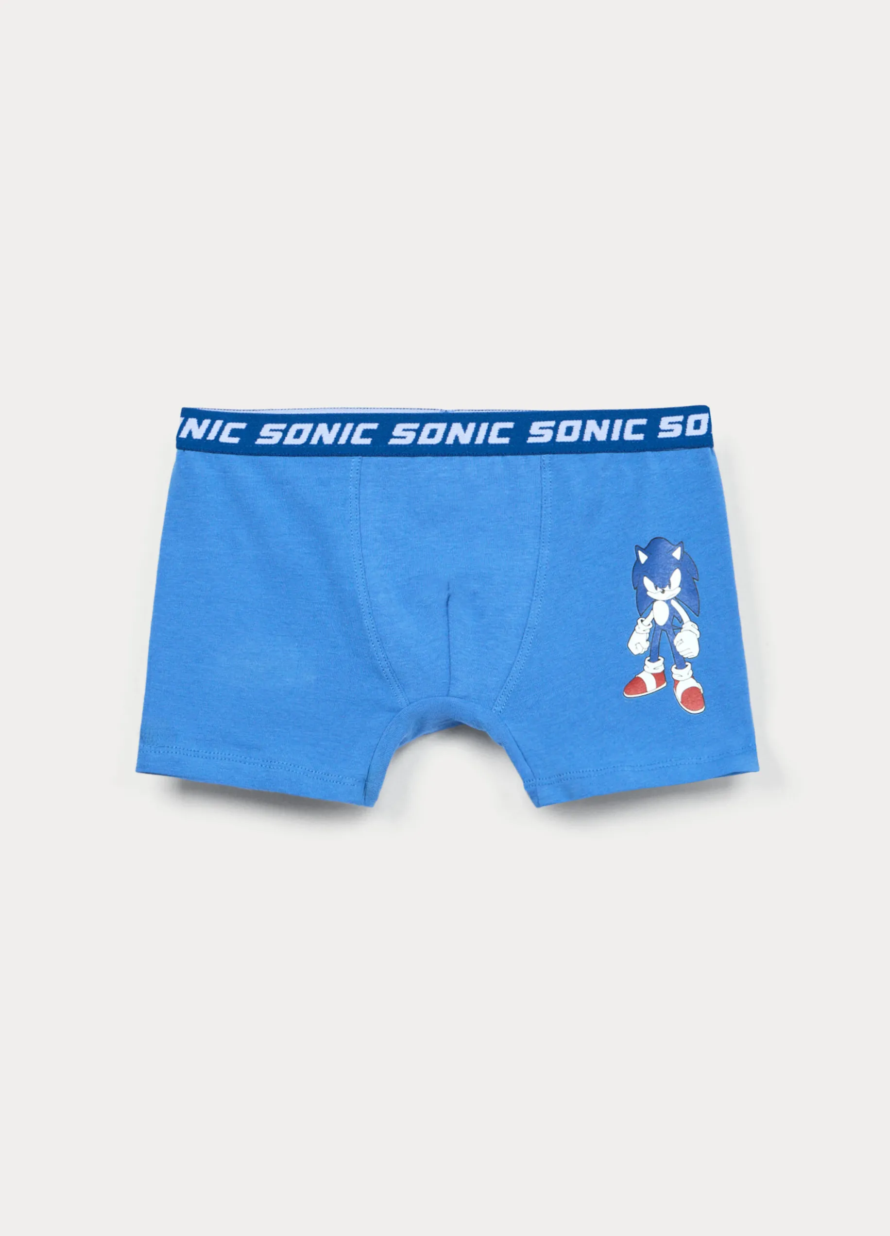 Pack 3 boxer Sonic in jersey di cotone stretch bambino