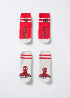 Pack 2 calze antiscivolo Marvel in spugna misto cotone bambino