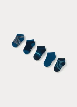 Pack 5 calze corte in misto cotone stretch