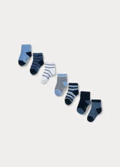 Pack 7 calze corte in misto cotone stretch